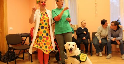 Állatterápiás bemutató a fogyatékkal élőknek